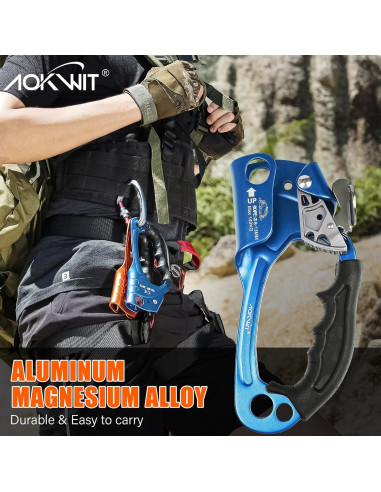 Ascensor de Mano AOKWIT Aluminio Ergonómico Escalada 19cm