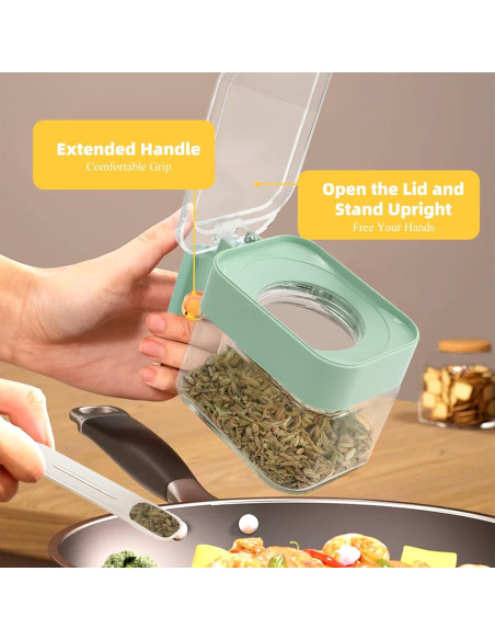 Juego de 3 frascos de vidrio para especias 300ml SHAIDOJIO Juego de 3 frascos de vidrio para especias 300ml SHAIDOJIO