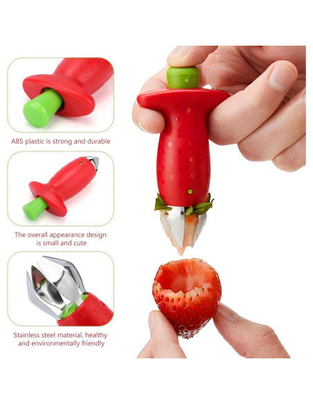 Cortador de Fresas GJV - Extractor de Tallos y Descorazonador Cortador de Fresas GJV - Extractor de Tallos y Descorazonador