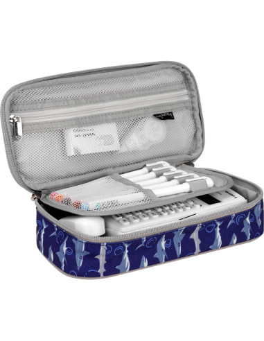Estuche de Lápices Choco Mocha Azul Cielo 22.86x5.08x11.43cm