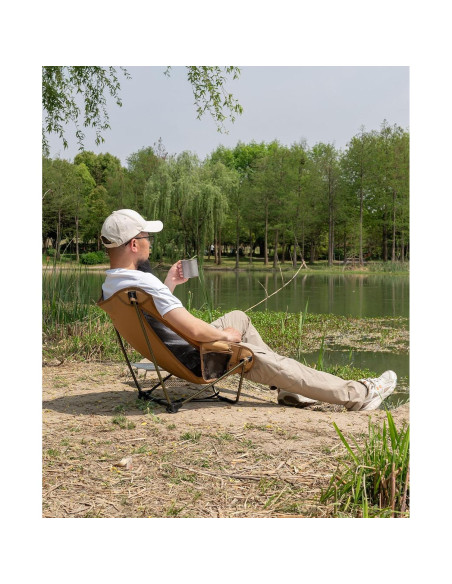 Silla de Camping Plegable iClimb Ultraligera Verde 0.86 kg Silla de Camping Plegable iClimb Ultraligera Verde 0.86 kg