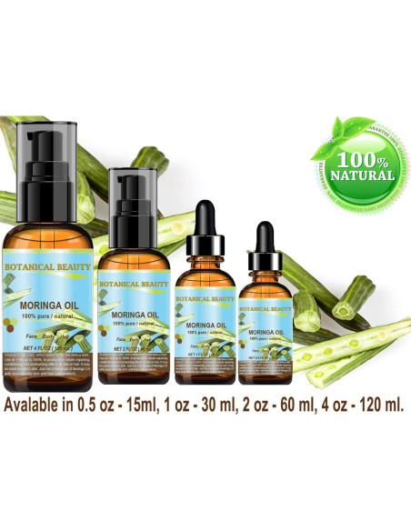 Aceite de Moringa 100% Puro Belleza Botánica 15 ml Aceite de Moringa 100% Puro Belleza Botánica 15 ml