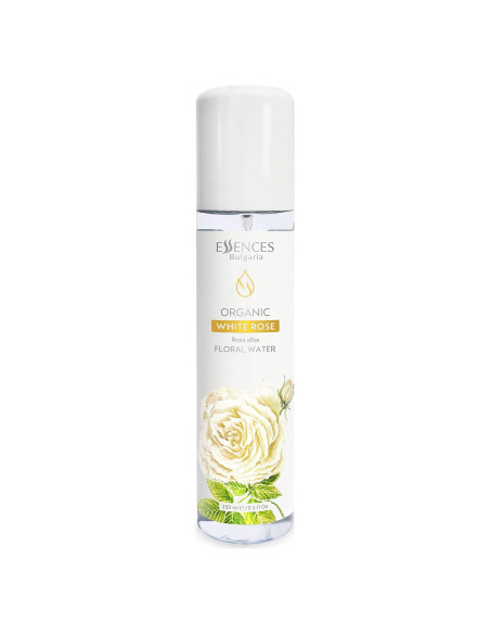 Agua Floral Orgánica Rosa Blanca 250ml Esencias Bulgaria Agua Floral Orgánica Rosa Blanca 250ml Esencias Bulgaria