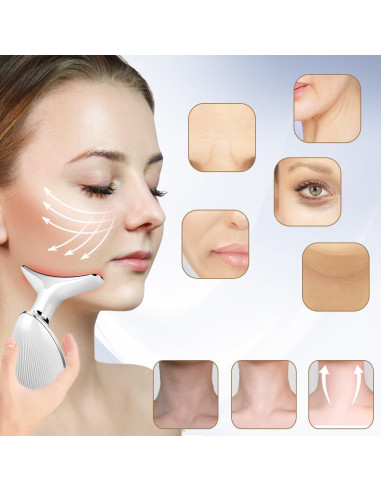 Masajeador Facial Cibqun CC0606 7 Luces LED Portátil