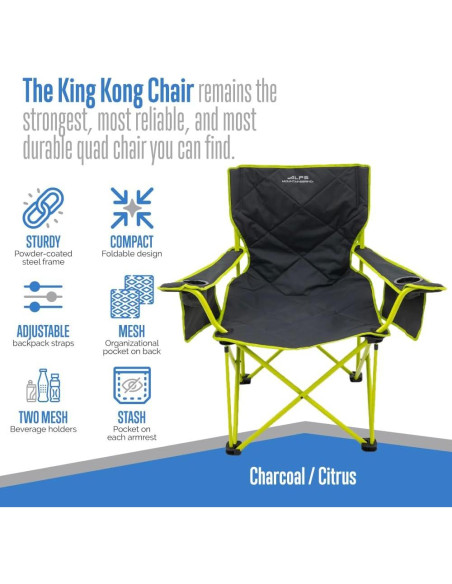 Silla de Camping ALPS Mountaineering King Kong Plegable Silla de Camping ALPS Mountaineering King Kong Plegable
