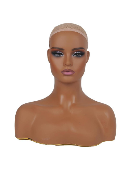 Cabeza de maniquí femenino JINGFA con hombros 38x22cm Cabeza de maniquí femenino JINGFA con hombros 38x22cm