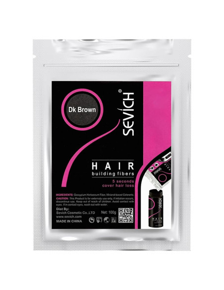 Fibras para Cabello SEVICH 100g - Marrón Oscuro - Natural Fibras para Cabello SEVICH 100g - Marrón Oscuro - Natural