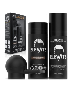 ELEVATE Kit 3 en 1 para Cabello - Fibras, Spray y Aplicador