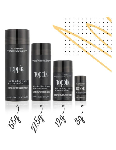 Fibra para Cabello Toppik 27,5 g Color Negro