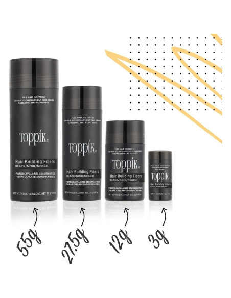Fibra para Cabello Toppik 27,5 g Color Negro Fibra para Cabello Toppik 27,5 g Color Negro