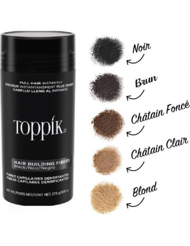 Fibra para Cabello Toppik 27,5 g Color Negro