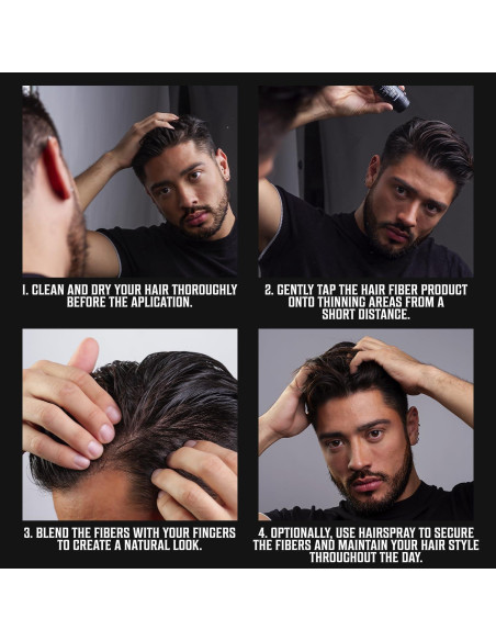 Fibra Capilar Negra Viking Revolution 14,79 g para Hombres Fibra Capilar Negra Viking Revolution 14,79 g para Hombres