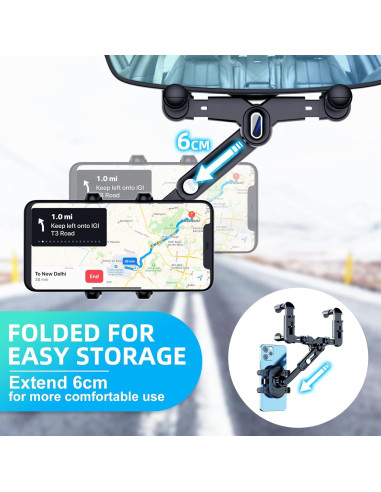 Soporte para Teléfono de Coche FONKEN Ajustable 360 Universal