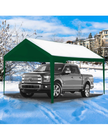 Cubierta de Carport Rutile 3,05 x 6,10 m Impermeable Verde