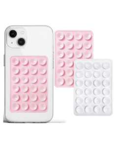 Funda Silicona PKYAA 2 Pack Soporte Adhesivo para Teléfono