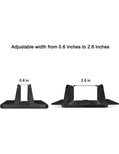 Soporte para Laptop ORANGEHOME Vertical Ajustable Negro