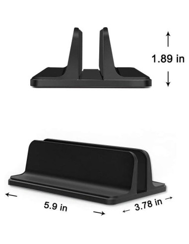 Soporte para Laptop ORANGEHOME Vertical Ajustable Negro