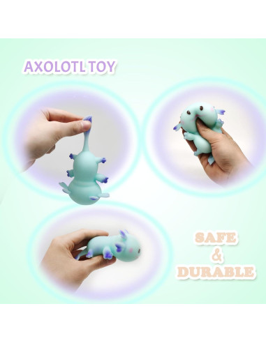 Juguete Antiestrés Axolotl Squishy ZTATU Azul 5cm