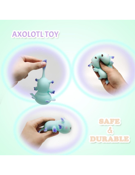 Juguete Antiestrés Axolotl Squishy ZTATU Azul 5cm Juguete Antiestrés Axolotl Squishy ZTATU Azul 5cm