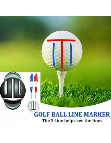 Paquete de 8 Marcadores de Golf Eeokoka con Plantillas
