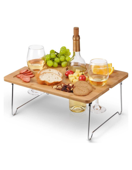 Mesa de Picnic Plegable Tirrinia para Vino 40x30 cm Mesa de Picnic Plegable Tirrinia para Vino 40x30 cm