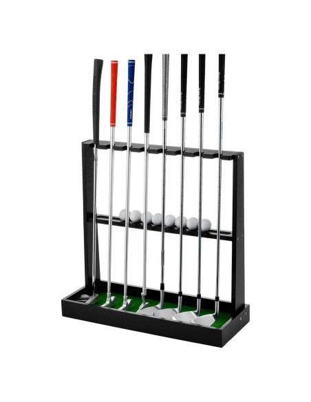 Soporte de Putter de Golf de Madera XCSOURCE para 8 Palos y 12 Pelotas Soporte de Putter de Golf de Madera XCSOURCE para 8 Palos y 12 Pelotas