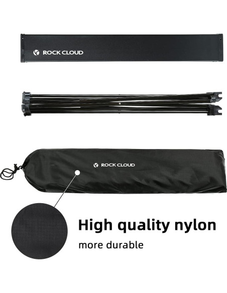 Mesa de Camping ROCK CLOUD Plegable Aluminio Grande 68.5 cm Mesa de Camping ROCK CLOUD Plegable Aluminio Grande 68.5 cm
