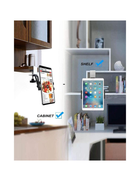 Soporte de Tablet Woleyi Bajo Gabinete 4-13" Ajustable Soporte de Tablet Woleyi Bajo Gabinete 4-13" Ajustable