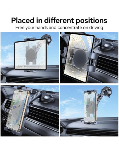 Soporte para Tableta Coolpow para Auto 360 Ventosa Universal