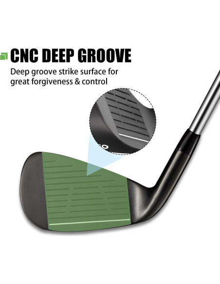Hierro de Golf MAZEL WM-X1/2 Diestro Acero Inoxidable Hierro de Golf MAZEL WM-X1/2 Diestro Acero Inoxidable