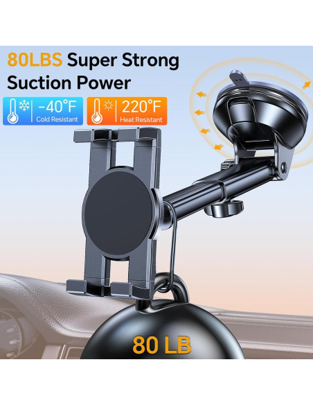 Soporte para Tableta Coolpow para Auto 360 Ventosa Universal Soporte para Tableta Coolpow para Auto 360 Ventosa Universal