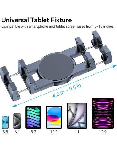 Soporte para Tableta Coolpow para Auto 360 Ventosa Universal