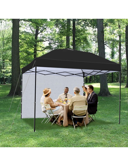 Pared Lateral Carpa 8x8 Joramoy Impermeable UV Negro Pared Lateral Carpa 8x8 Joramoy Impermeable UV Negro