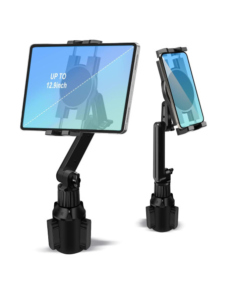 Soporte para Tablet en Portavasos Porfortop 15 cm Ajustable Soporte para Tablet en Portavasos Porfortop 15 cm Ajustable