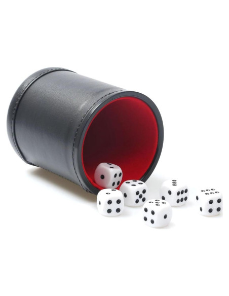 Juego de Taza de Dados RERIVER con 6 Dados y Forro de Fieltro Juego de Taza de Dados RERIVER con 6 Dados y Forro de Fieltro