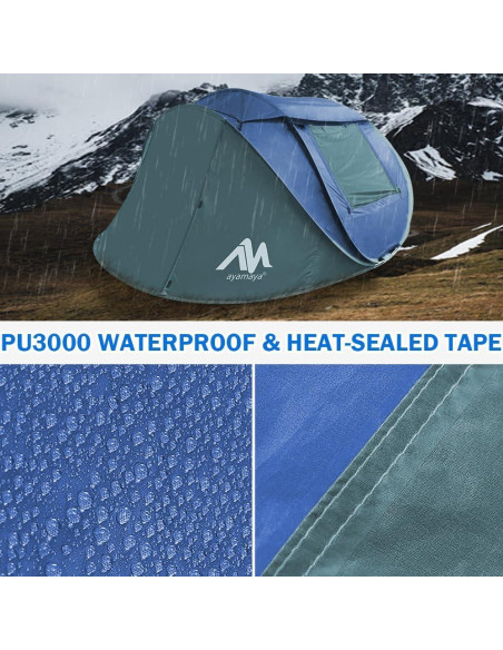 Carpa AYAMAYA para 4 Personas Impermeable Automática Carpa AYAMAYA para 4 Personas Impermeable Automática