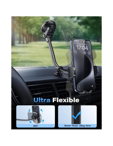 Soporte para Teléfono de Coche 1Zero Cuello de Ganso 20 cm