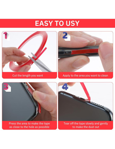 Kit de limpieza para teléfono celular Teaaha 2 piezas adhesivas