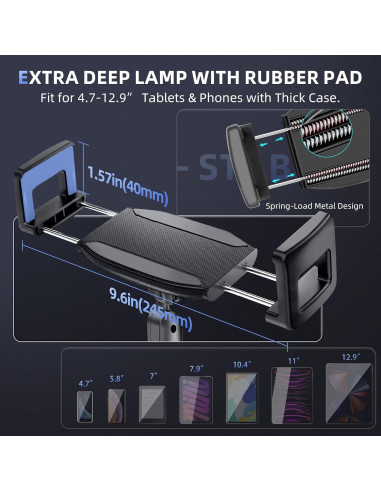Soporte para Tablet Xishwon 15 cm Ajustable 360 para Coche