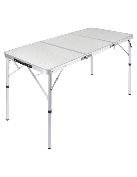 Mesa de Camping Plegable REDCAMP 2ft Ajustable Blanca Mesa de Camping Plegable REDCAMP 2ft Ajustable Blanca