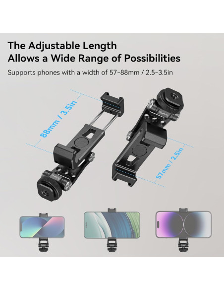 Soporte Universal SMALLRIG para Teléfonos con Montura Fría Soporte Universal SMALLRIG para Teléfonos con Montura Fría