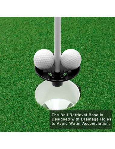 Bandera de Golf CoGolfing Desmontable con Base Recuperación