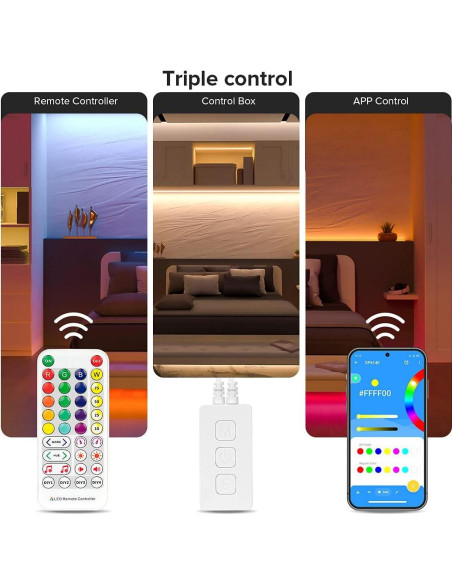 Tira LED RGBW 20m BTF-LIGHTING Control Bluetooth 6000K Tira LED RGBW 20m BTF-LIGHTING Control Bluetooth 6000K