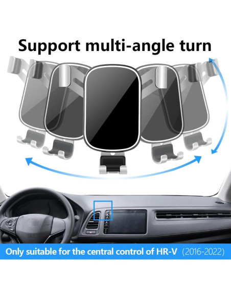 Soporte para teléfono LUNQIN para Honda HR-V 2016-2022 Soporte para teléfono LUNQIN para Honda HR-V 2016-2022