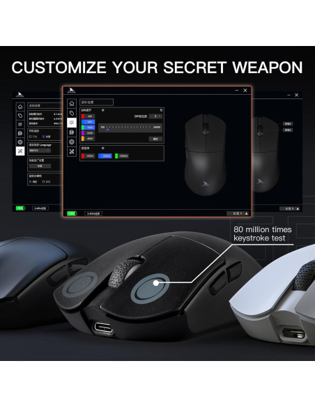 Ratón Gaming Inalámbrico Darmoshark M3 26000DPI 58g Ratón Gaming Inalámbrico Darmoshark M3 26000DPI 58g