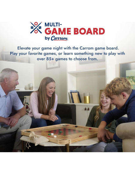 Juego de Carrom Carrom 2850 - Mesa de Juegos 85 en 1 Juego de Carrom Carrom 2850 - Mesa de Juegos 85 en 1