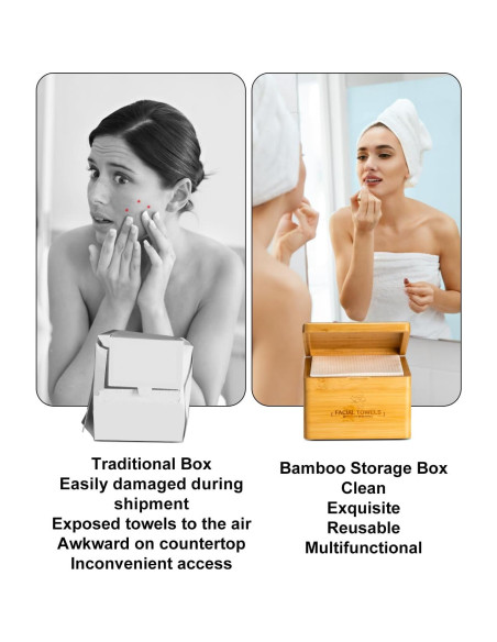 Toallas Faciales Desechables LUXU - 120 Unidades Biodegradables Toallas Faciales Desechables LUXU - 120 Unidades Biodegradables