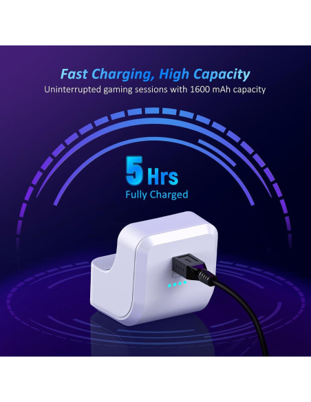Batería Recargable NexiGo 1600 mAh para Controlador PS5 Batería Recargable NexiGo 1600 mAh para Controlador PS5