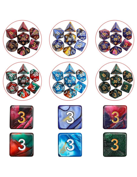 Conjunto de Dados CiaraQ DND - 26 Sets de Dados Poliedricos Conjunto de Dados CiaraQ DND - 26 Sets de Dados Poliedricos