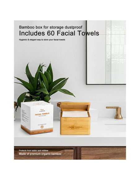Toallas Faciales Desechables LUXU - 120 Unidades Biodegradables Toallas Faciales Desechables LUXU - 120 Unidades Biodegradables